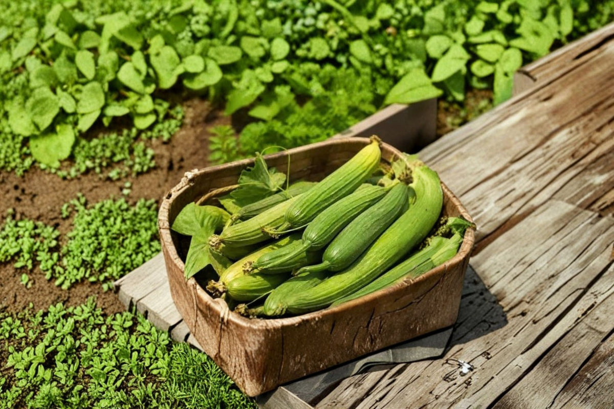 Luffa Plant Live - 2 Plants in 4-Inch Pot | Sponge Gourd Vine (Loofah)