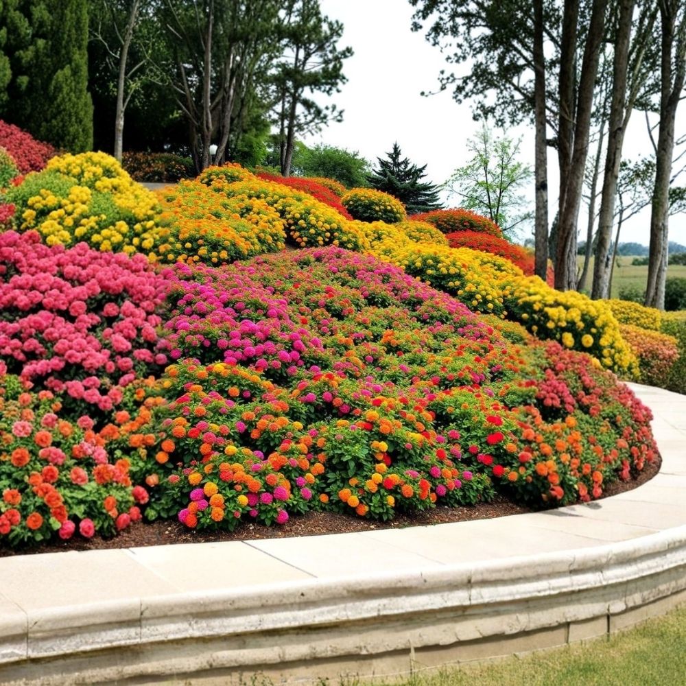 Lantana camara - Live Random Lantana Plant (4-Inch Starter Plant) Mixed Color Flowers