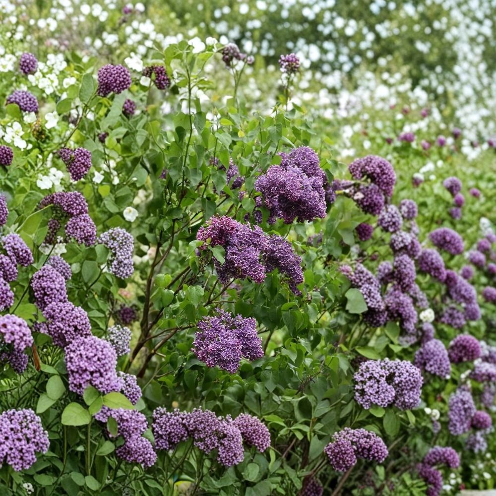 Syringa vulgaris Albert F Holden Lilac – Dark Purple & Silver Blooms, 6+ inch Live Plant