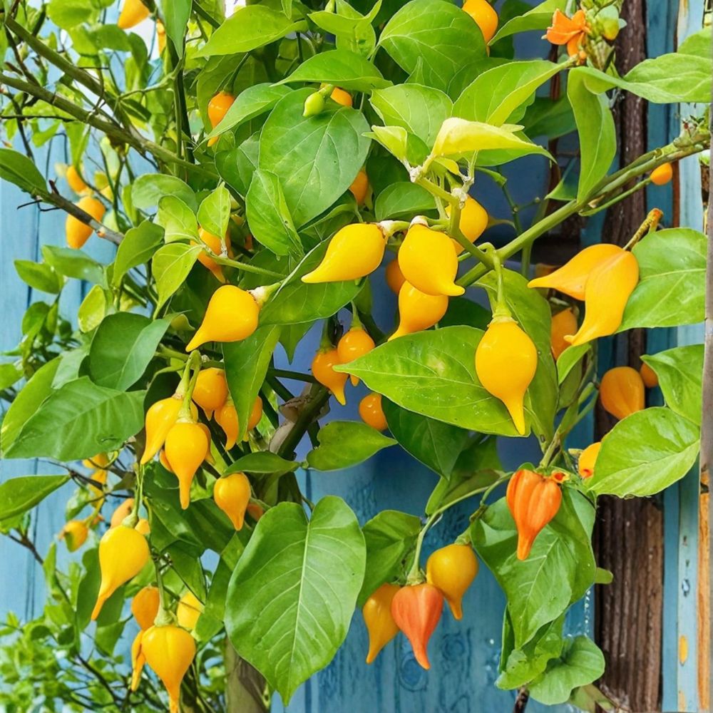 3 Biquinho Sweety Drop Yellow Pepper Plants – Capsicum chinense (Live 75+ Day Plants) – 3 Pack